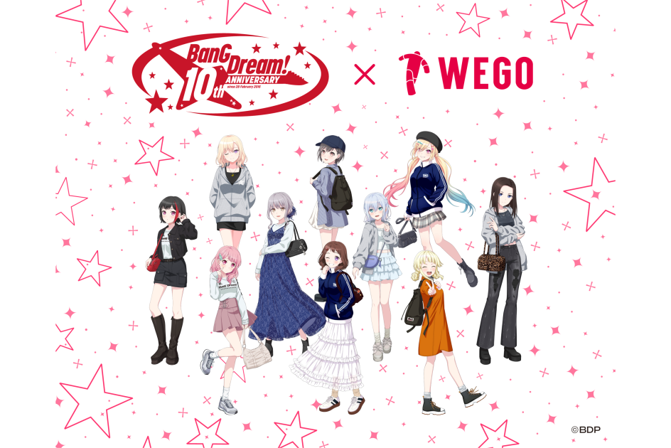 WEGO × BanG Dream! 】 10周年コラボアイテム第2弾の発売決定